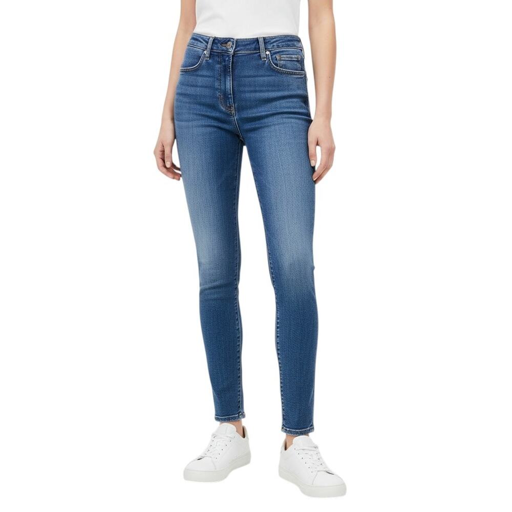 Current Elliot Blue Super High Waist Skinny Leg Jeans, US27 SRP: $250